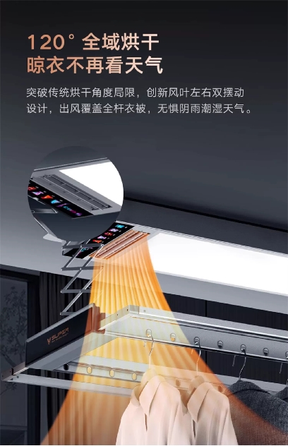 晾衣机Super2Y用智能改变晾衣生态马德里竞技携手K8云米售后怎么样？云米(图1)